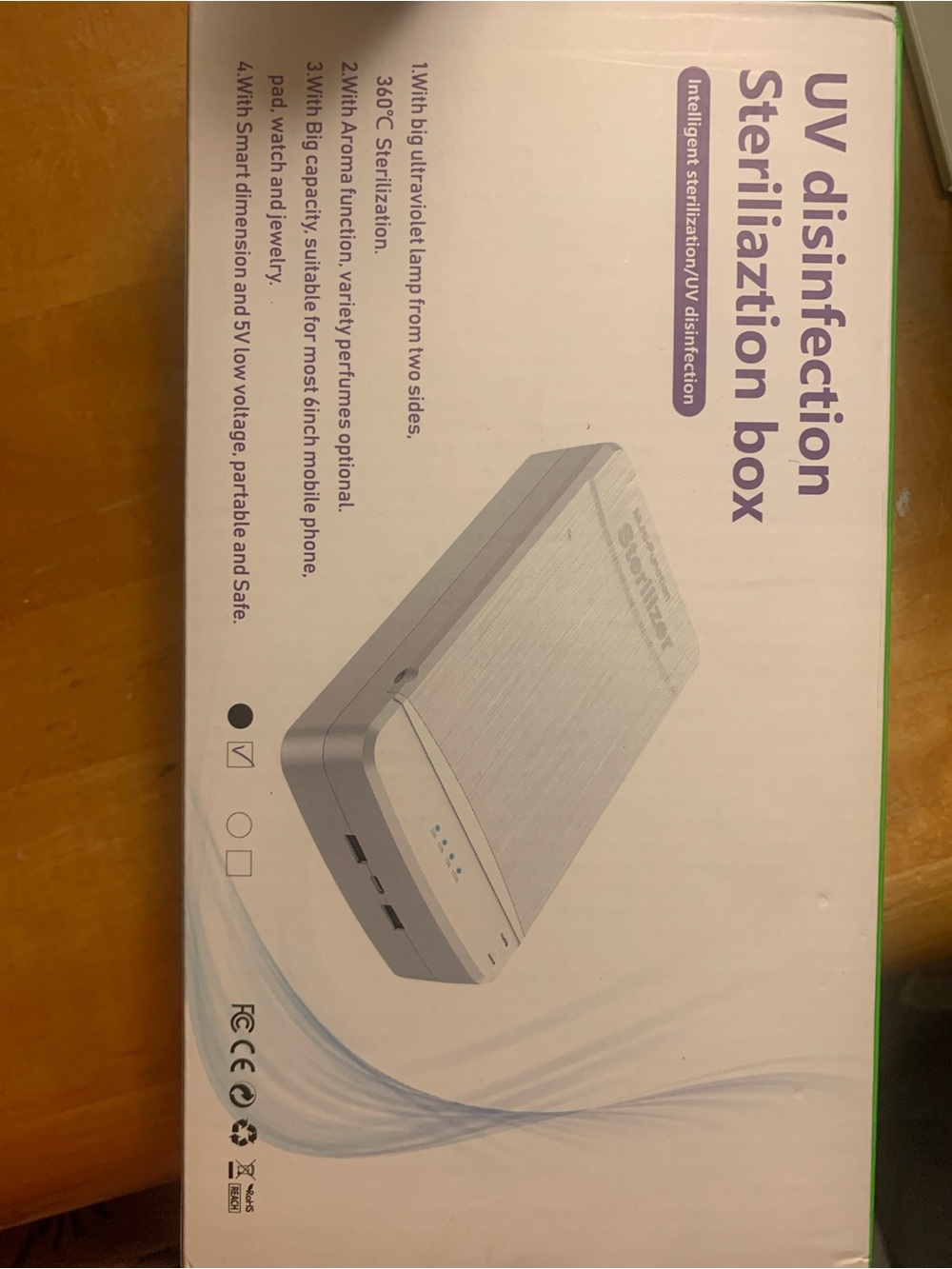UV Disinfection Sterilization Box - White Portable UV Sanitizer